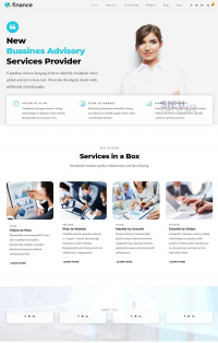 Mẫu web tài chính S04